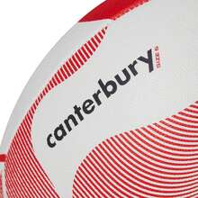 Canterbury of New Zealand Thrillseeker Play Rugby Ball (White/Red) - 100% Mixed - (CS1895) - Red - View 4