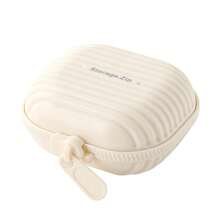 1Pc Layered Pill Box Portable Packaging Box Seven-Day Moisture-Proof Sealed Tablet Storage Box Mini Zipper Travel Portable Pill Box - White - View 5