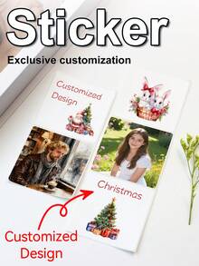 Customized 30/60/120/240/360/480pcs Transparent Waterproof Name Labels - White/Clear/Holographic/Rainbow Customized Stickers, Various Sizes Of Labels, Customizable Text,Office Decor