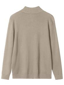 GRDR Men's Casual Long Sleeve Half-Zip Pullover Sweater, Versatile For Daily Wear