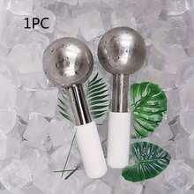 1PC Globes Cold Hot Stainless Steel Roller Skin Beauty Spa Cooling Globe Massage Ball Face Care Cryo Freeze Stick,Beauty,Skin Care Products,Spa,Self Care,Skin Care Tools,Face Care,Esthetician Supplies,Massage,Face Massage,Face Roller - 彩色 - 查看 2
