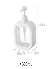 Large Capacity Empty Bottle For Hand Soap, Laundry Detergent, Press-Type Shower Gel, Dishwashing Liquid - White - View 8