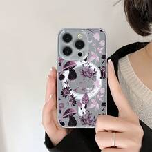 Compatible con phone 16 Pro, 15/14 Plus, 13/12/11 Pro. Nueva funda magnética transparente de acrílico con diseño clásico y resistente. Funda de alta calidad para hombres y mujeres. - Colores mixtos 1 - Ver 7