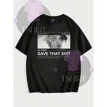 Save That   Vintage T-Shirt Blouse Unisex Men Women 100% Cotton Top Premium Streetwear New Arrival Fast Shipping Various Colors!! Plus Size - 黑色 - 查看 1