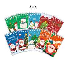 10 Pieces Christmas Coil Notebooks, Student Notebooks, Word Notebooks, Coil Notebooks, Material Notebooks, Notepads, School Stationery, Student Prizes, Party Notepads, Back-To-School Stationery Supplies, Christmas Notepads