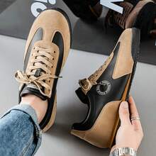 Men's Casual Sneakers - Low-Top Design, Durable PU Upper And Rubber Sole, Comfortable Fabric Lining Casual Athletic Shoes