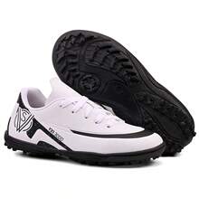 Boys' Soccer Cleats For Training And Match + Socks - White - View 4