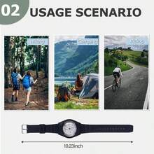 Wrist Compass - Waterproof Pocket Compass - Basic Orienteering - Easy To Read - Hiking, Camping, Outdoor Activities - Initial - View 3