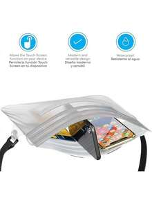 Canotagio Bolsa Impermeable/Cangurera Sumergible a Prueba de Agua Tamaño. Perfecta para Deportes, Senderismo, la Playa y la Alberca. Disponible en 3 Colores. - Transparente - Ver 8