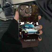 1PC 911 P- 992 GT3RS Funda para Teléfono Funda IMD color plata para 17 16 15 14 13 12 11 Pro Max Plus - z9 - Ver 9