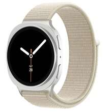编织表带兼容三星 Galaxy Watch 8 表带 40 毫米 44 毫米/Galaxy Watch 8 Classic 46 毫米，弹性尼龙降落伞运动表带弹力面料腕带兼容三星 Galaxy Watch 8/8 Classic 40 44 46 毫米女款/男款 - Galaxy watch 8/8 Classic - 查看 32