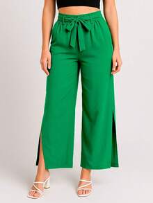 Swisz Women Pants - Màu xanh lá cây đậm - Xem 1