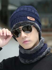 Winter Hats - Men's And Women's Warm And Insulating Knitted Hats With Ear Protection And Head Covering. Woolen Hats For Cycling And Wind Protection. One-Eye Hats. - Multicolor - View 4