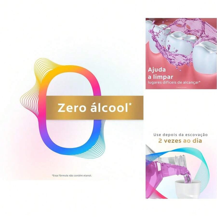 Enjuague Bucal de 500ml con Sabor a Menta - Previene Bacterias, Refuerza Encí y Evita Caries para Adultos - Multicolor - Ver 1