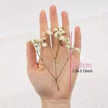 50pcs Natural Dried Flowers - Neutral Tones From Beige To Light Brown, Preserved Stems, Suitable For Wedding Decor, Flower Arranging, Resin Crafts, Home Decor - Durable Plant Material - Perfect For DIY Projects And Crafting, Rustic Multipurpose Craft Supply