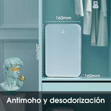 LSXD Deshumidificador Silencioso 1000 ml, Bajo Consumo de Energía, Portátil para Humedad y Molde en Hogar, Dormitorio, Baño, Closet y Oficina - blanco - Ver 8
