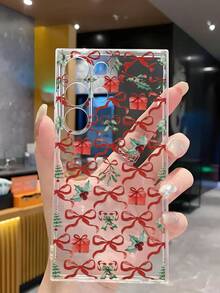1 件圣诞蝴蝶结礼盒圣诞树礼物手机壳软保护套兼容 17/17 Air/17 Pro/17 Pro Max、Honor、Redmi、Galaxy A04e/12/A13/A14/A34/A50/A52/A53/A54/S21/S22/S23/S24/S25/S25Ultra、6A/7A/8A、12T/13T - 無色 - 查看 5