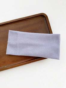 1pc Minimalist Knit Headband, College Casual Sports Headwrap, Pink/Black/White, Versatile Accessories For Men & Women, Year Round Use,Hair Accessories,Turban Headband,Sweatband, School Stuff, College, Headbands Fall Winter Hair Band For Vacation Outfits Woman Elegant Scarf Women Bandanas Soft Headwrap - 紫羅蘭色 - 查看 7