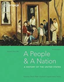 Pre-Owned A People And A Nation, Volume II: Since 1865 (Paperback) By Jane Kamensky, Carol Sheriff, David W Blight