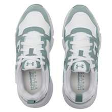 Under Armour Lekkie, casualowe buty unisex, wygodne, oddychające trampki do noszenia w pomieszczeniach i na zewnątrz oraz na wędrówki - Zielono-biały - Zobacz 5