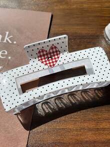 1/5/8pcs New Fashionable Fruit Print Hair Clips, Sweet Strawberry & Watermelon Square Versatile Claw Clips Hair Accessories Flower Hair Clip Fashion Hair Claw