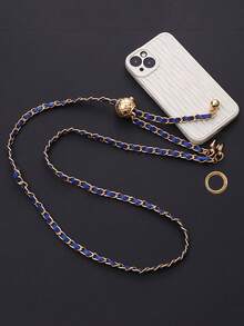 枪形黑色和银色链条 PU 皮革可调节长挂绳带透明卡夹 - 彩色 - 查看 24