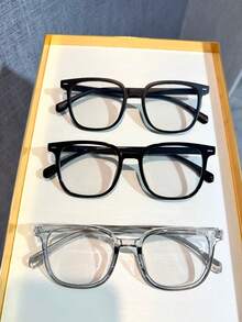 1副时尚变色灰色大框男女通用眼镜，适合防晒、电脑使用和日常佩戴。 - 彩色 - 查看 5