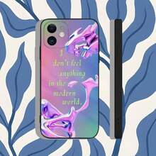Funda de teléfono con diseño de Fontaines DC Romance compatible con modelos 16, 15, 14, 13, 12, 11, Pro, Max, Plus, X, XS, XR, SE, 8, 7, Mini, funda de silicona suave en color negro compatible con modelos 17, 17 Pro y 17 Pro Max - Z4 - Ver 8
