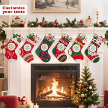 Personalized Photo Customized Christmas Stocking Hanger, Your Beautiful Photo's 1st Birthday Photo, Travel Photo, Holiday Party Photo Customized Christmas Ornament Ball, Christmas Tree Decoration, Christmas Gift - Multicolor - View 13