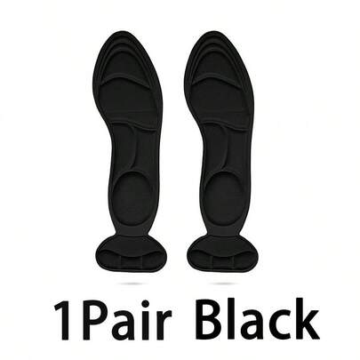 1 双二合一海绵鞋垫，带后跟垫，防滑鞋垫，带按摩功能，适用于高跟鞋，可修剪，后跟垫可防止滑落，返校用品，女鞋靴配件，适用于户外、运动、旅行、家居、办公室、学校