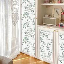 Tapet verde cu frunze de eucalipt - autocolant de perete autoadeziv din vinil, detașabil și impermeabil pentru decorul casei și renovarea pereților camerei de zi, dormitorului, bucătăriei, decor de perete estetic de toamnă - Multicolor - Vizualizare 11