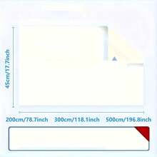 1 Roll - White Dry Erase Wall Sticker, Static Cling, Easy To Remove Without Damaging Walls, Suitable For Office & Home, Comes With 3 Whiteboard Markers - White - View 8