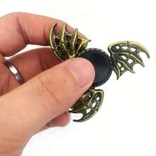 Vintage Bronze Metal Spinning Top - Endless Spinning Top With Bat, Star, Ship Wheel, And Celtic Knot/Iris Hat - Quiet And Durable Stress Relief Toy, Birthday/Christmas Party Gift, Collectible Gift (No) SDDV - 1枚銅牌 - 查看 5