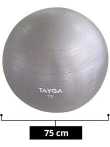 Tayga Pelota Fitness para Entrenamiento de Yoga Pilates - Gris - Ver 8