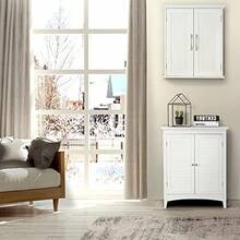 Teamson Home Wooden Bathroom Furniture Wall Medicine Cabinet White
