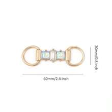 ZYDS 4 Pcs Crystal Bini Connecs Metal Buckle Bra Swimwear Connecs Cls For DIY Clothes Shoe Bag Decoran - 如圖 - 查看 2
