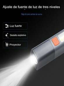 Long Range LED Flashlight Focus 1000 Meters USB With Tripod - 白光 - 查看 8