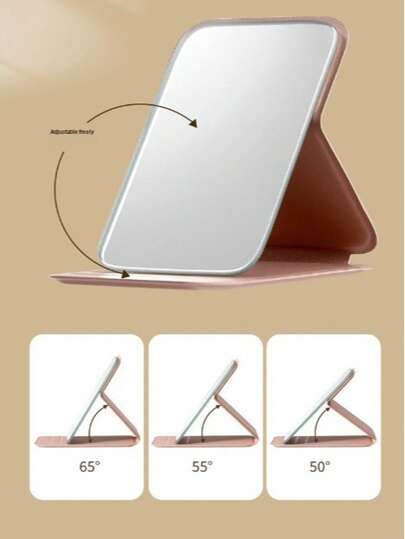 MINI Folding Makeup Mirror, Portable Compact held Cosmetic Spiegel Women, Small Desktop Vanity Purse, Travel, Home Quick Touch Ups, Office Desk, Vacation, Ideal Adults, Girlfriends, Wives Perfect Holiday Giving, Birthday s, Anniversary Presents view 8