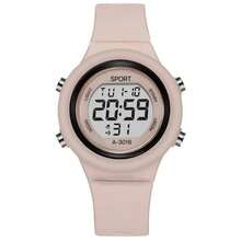 1pc Women's LED Circular Silicone Band Colorful Nature-Inspired Multifunctional Date, Day, Second Display Luminous Digital Sports Electronic Watch, Suitable For Men, Women, Teens, Students, Couples For Daily Wear