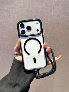 1个捕蝇器+磁性亚克力二合一加厚极简手机壳，兼容 17/17 Air/17 Pro/17 Pro Max/16 Pro Max/16/16 Pro/16 Plus/15/15 Pro Max/15 Pro/11/12/13/14 Pro Max/11 Pro/11 Pro Max/12 Pro/12 Pro Max/13 Pro/13 Pro Max/14 Pro/14 Pro Max/XR，创意高级设计 - 黑色 - 查看 3