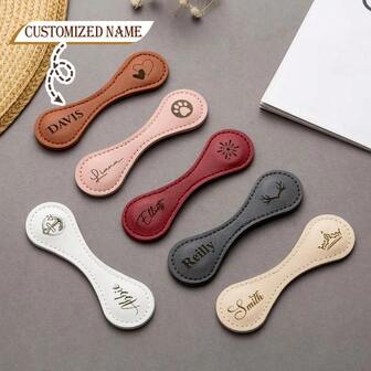 Customized Leather Magnetic Bookmarks, Engraved Leather Bookmarks, Birthday Gifts For Book Lovers, Gifts For Readers, Women's Bookmarks, Wedding Gifts