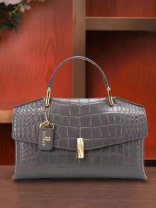 Nueva bolsa de mano de mujer de alta calidad con estampado de cocodrilo, bolso de mensajero simple y versátil, de lujo de alta gama, estilo de lujo discreto, adecuado para fiestas/cenas/exteriores/viajes