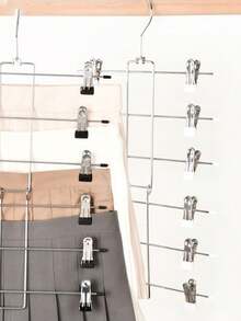 六层360°旋转裙架，节省空间的带夹子衣架，衣柜收纳架，适用于家庭、办公室、宿舍、旅行、洗衣房 - 彩色 - 查看 3