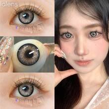Lalens黑色美瞳，黑色彩色隐形眼镜，眼妆，返校季美瞳，Lentille Noir，1副装，自然放大双眼，年抛型彩色隐形眼镜，直径14.50mm，适合约会、美化双眼、日常佩戴、派对、万圣节装扮、角色扮演等场合。 - Black Brown - 查看 5