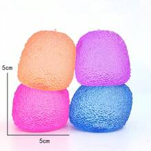 Sensory Squish Toys With Malt Sugar-Filled High-Density Gel Filling - Heavy-Duty Plastic Squeeze Balls For Kids & Adults, Multicolor - Fidget Toys, Classroom Prizes, Birthday Party Favors, Durable & Washable, Textured Rippling Sensory Experience, Undulating Mellow Touch, Super Solid Squishy For & Focus Games - 紫色 - 查看 3