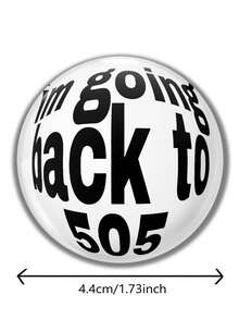 1 pieza Broche de con diseño divertido de 4,4 cm/1,73 pulgadas, broche de botón, adecuado para colocar en ropa, bolsos, mochilas, regalo divertido para amigos y familiares