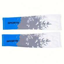 1 par de mangas protectoras contra el sol , con bloqueo UV, transpirables y elásticas de seda, adecuadas para deportes al aire libre, conducir, viajar en primavera y verano, cubren los brazos, guantes blancos, calentadores de brazos, atuendos de otoño, disfraces de Halloween, manga negra - RJ - Ver 2