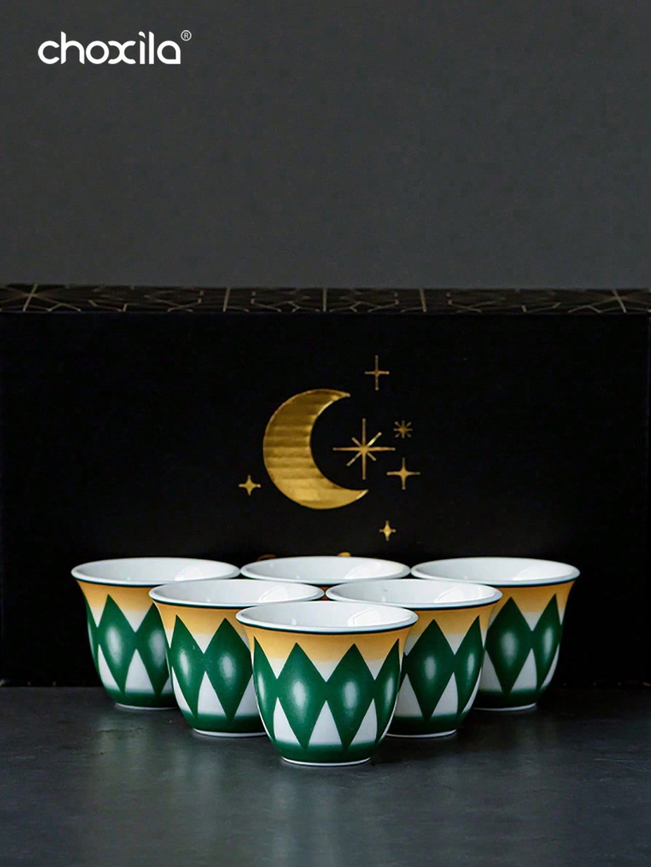 choxila 6 قطعة/مجموعة أكواب قهوة سيراميك صغيرة سعة...