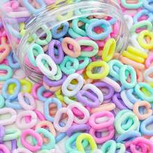 50 قطعة من وصلات السلسلة البلاستيكية بشكل قلب ودائرة مفتوحة لصنع المجوهرات DIY وإكسسوارات الهاتف، مناسبة كهدية لصديق