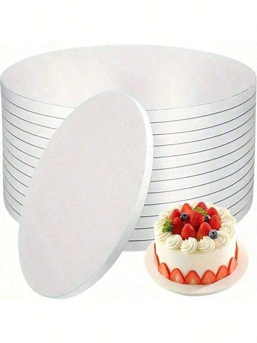Base para tarta de 12 pulgadas/30,5 cm, base de cartón grueso de 1,2 cm - Multicolor - Ver 1